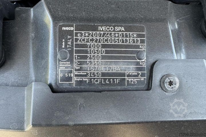 Autocamion cu cârlig pentru containere Iveco 70C17 Haken / Kehricht / WD