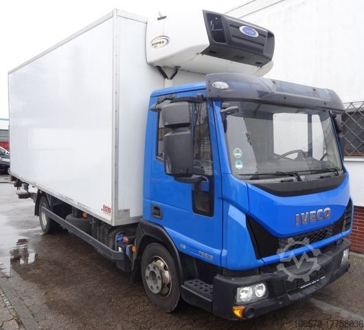 Koelwagen met geïsoleerde laadbak IVECO Eurocargo 75E19 LBW Motor 61000km