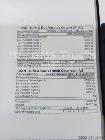 Damperli kamyon MAN TGS 41.480 / 8x6 / Manual / full Steel / Mulde