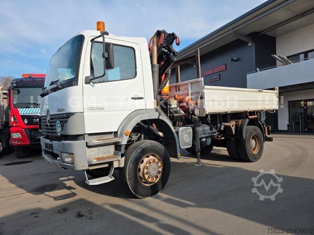 Üç taraflı damperli kamyon MERCEDES-BENZ Atego 1828 / 4X4 ALLRAD / Meiller /18 Kran