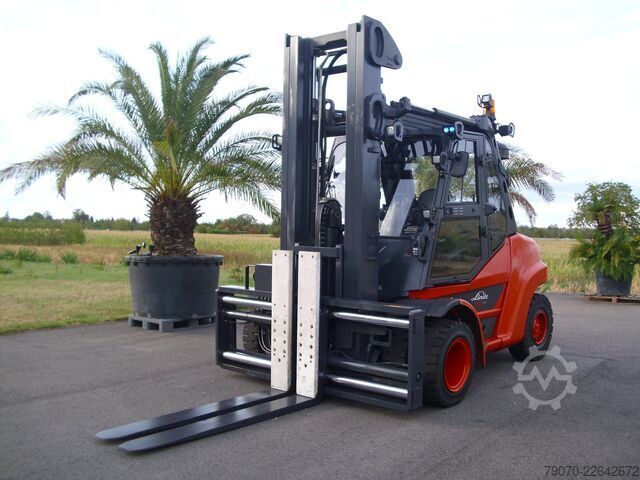 Gaffeltruck Linde H80D-03/900-X396- EVO TRIPLEX -ZVG/SS -