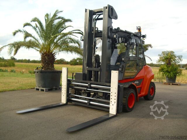 Gaffeltruck Linde H80D-03/900-X396- EVO TRIPLEX -ZVG/SS -