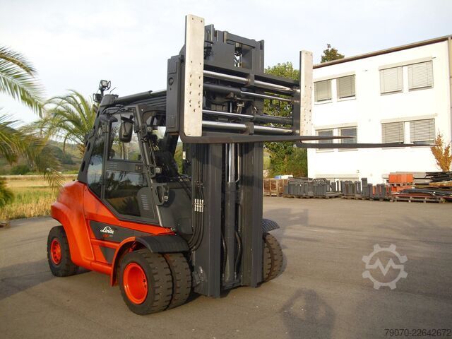 Gaffeltruck Linde H80D-03/900-X396- EVO TRIPLEX -ZVG/SS -
