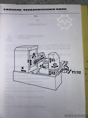 Wysokowydajna maszyna CNC do cięcia kół zębatych - frezarka obwiedniowa do kół zębatych LIEBHERR LC 122