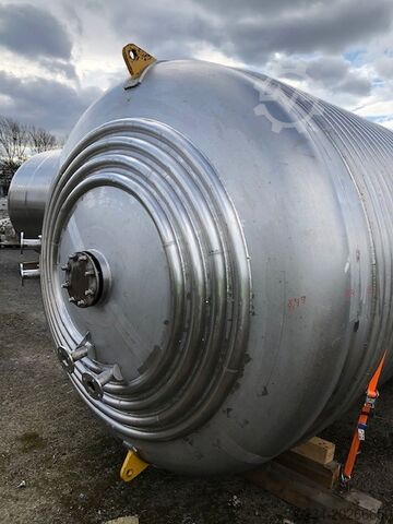 15.000 Liter, 3,6 bar/ Vollvakuum intern, 5,5 bar Doppelmantel, Edelstahlsenkrechtreaktor. SINCLAIR STAINLESS 15,000 Litre