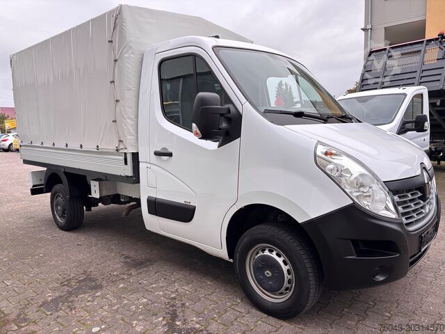 Transporter med lad og presenning Renault Master 3,5T Plane*Allrad*Klima*1.Hand*
