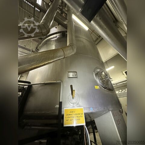 Cuves de stockage de 25 000 litres thermorégulables en V4A avec manteau isolant entièrement soudé Behälterbau Bader GmbH 9862