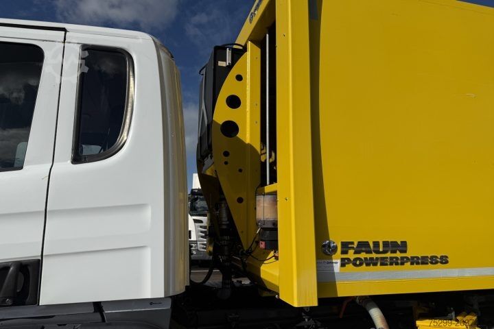 Vuilniswagen Scania P360 LB 6x2 Faun / Swiss-Vehicle