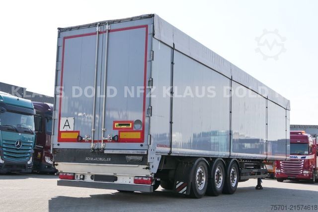 Kofferauflieger SCHWARZMÜLLER Schubboden Seitliche Türen Liftachse Plane