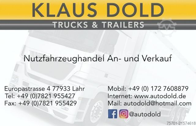 Kofferauflieger SCHWARZMÜLLER Schubboden Seitliche Türen Liftachse Plane