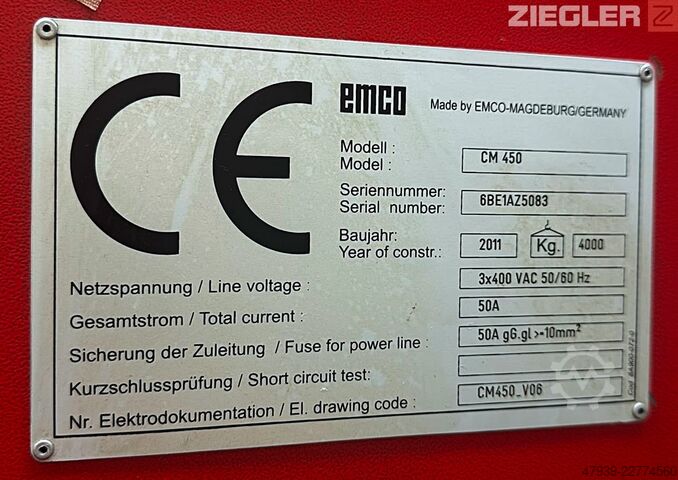 Fresadora CNC de 3 ejes EMCO Concept Mill CM 450