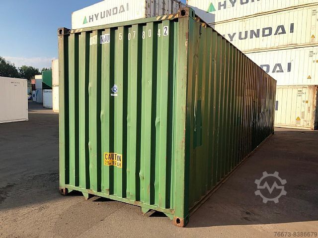 Gesloten container 40 FT High Cube Seecontainer neutralisiert