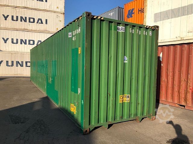 Lukket stålbeholder  40 FT High Cube Seecontainer neutralisiert