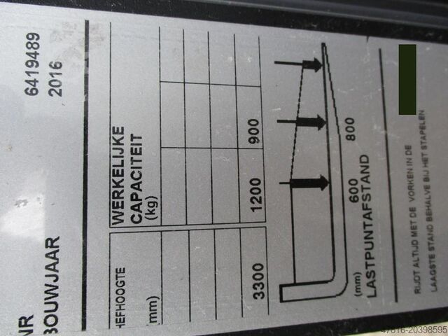 High lifting pallet truck TOYOTA SPE120