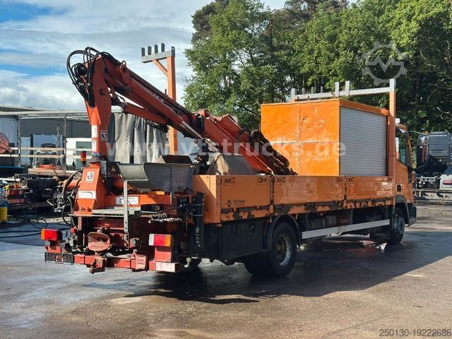 Flatbed truck IVECO EuroCargo ML Pritsche mit Atlas 65.2 Ladekran