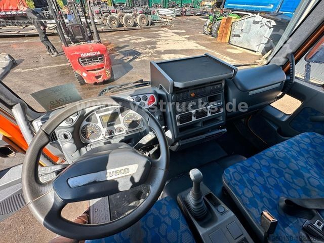 Flatbed truck IVECO EuroCargo ML Pritsche mit Atlas 65.2 Ladekran