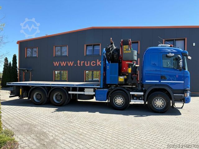 Truck mounted crane SCANIA G450 8x4 Pritsche mit Kran Palfinger PK76002 EH