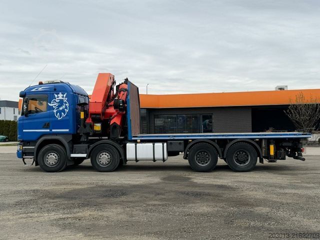 Truck mounted crane SCANIA G450 8x4 Pritsche mit Kran Palfinger PK76002 EH