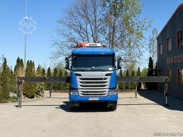 Truck mounted crane SCANIA G450 8x4 Pritsche mit Kran Palfinger PK76002 EH