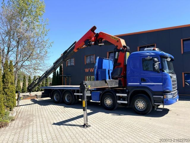 Truck mounted crane SCANIA G450 8x4 Pritsche mit Kran Palfinger PK76002 EH