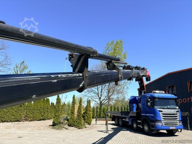 Truck mounted crane SCANIA G450 8x4 Pritsche mit Kran Palfinger PK76002 EH