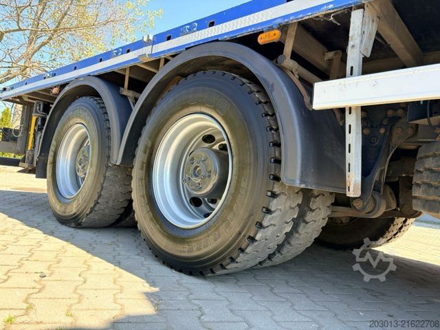 Camión de plataforma SCANIA G450 8x4 Pritsche mit Kran Palfinger PK76002 EH