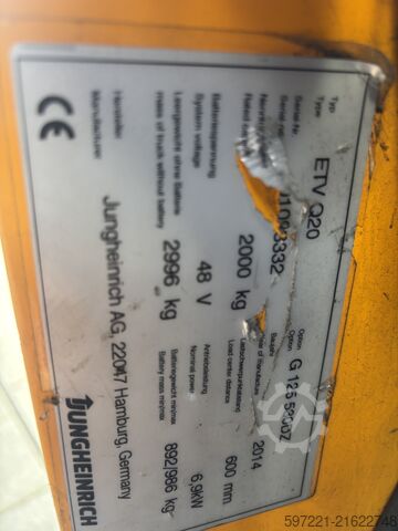 Carretillas retráctiles Jungheinrich ETV Q 20