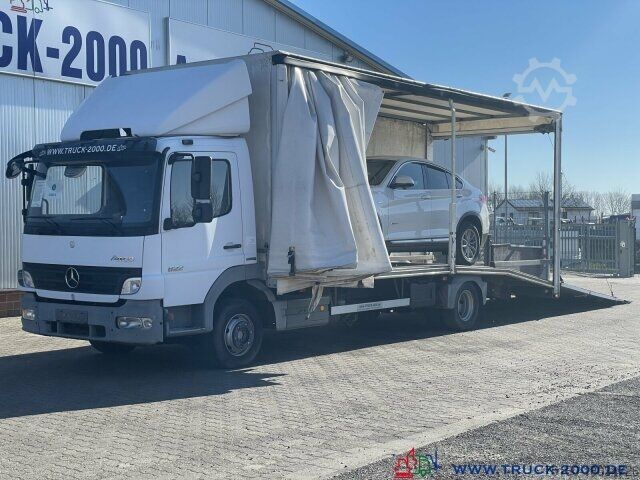 Furgon samochodowy do przewozu aut Mercedes-Benz 822 Atego Geschlossener Transport + el. Rampen