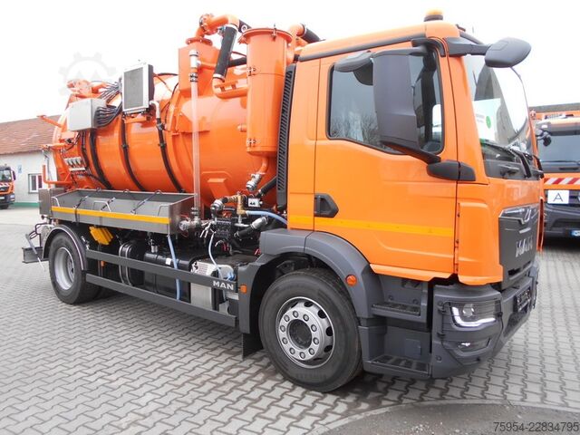 Vákuumtartályos teherautó MAN TGM 18.320 4x2 BL / Faros 11/1 piston
