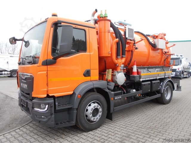Vákuumtartályos teherautó MAN TGM 18.320 4x2 BL / Faros 11/1 piston