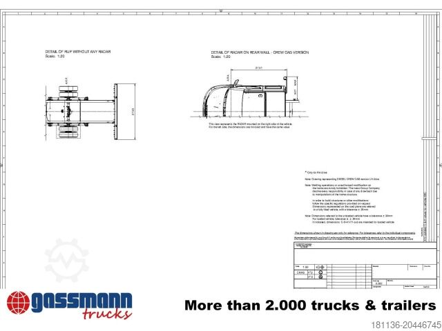 Transporter Fahrgestell Iveco Daily 72C18H/P DK 4x2, Nebenantrieb, Mehrfach
