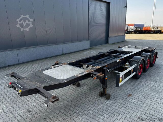Containervervoer Burg 20FT/3-axles, SAF INTRADISC, ADR (EXII, EXII, F...