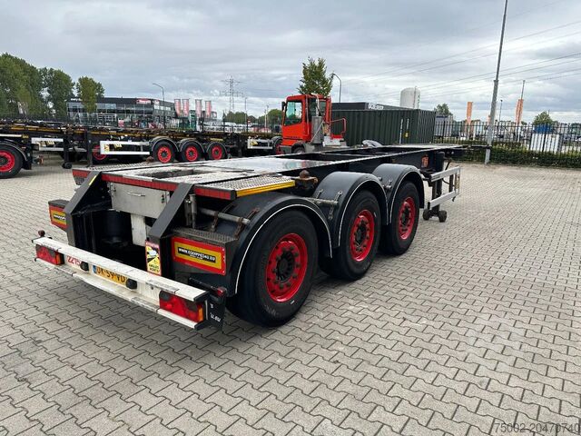 Containervervoer Burg 20FT (SWAP) / 3-axles, 3.400kg, SAF INTRADISC, ...