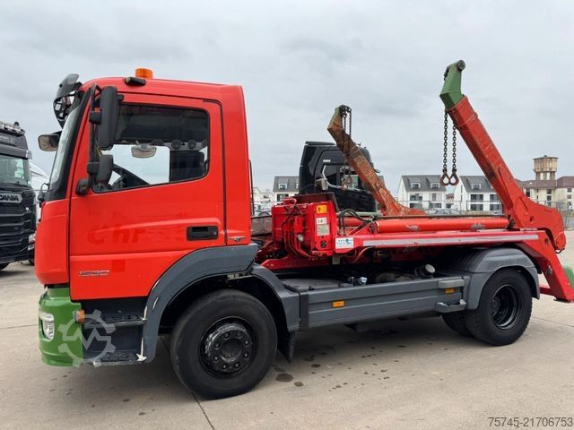 Skip truck MERCEDES-BENZ ATEGO 1530 * MEILLER-KIPPER 10 TON * KLIMA *FUNK