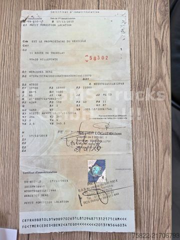 Refrigerated truck MERCEDES-BENZ Atego 1318 /Frigo Cool/ Rohrbahnen Fleisch Meat