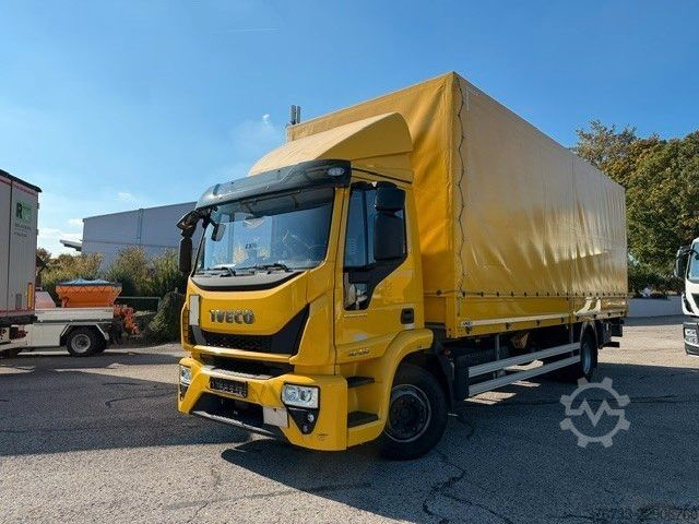 Φορτηγό πλατφόρμα με μουσαμά IVECO ML140E25/P ¤6E Klima Standheizung Top Zustand