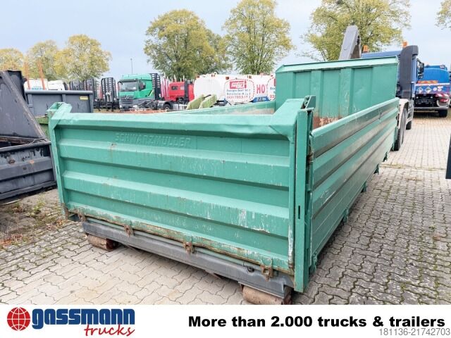 Krokcontainer Schwarzmüller Abrollcontainer mit Alu-Bordwänden ca. 11m³