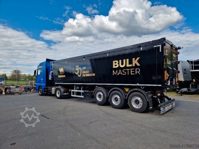 Semi-remorque benne WIELTON Alu-Kastenmulde 51m³  BULK Master BLACK Edition