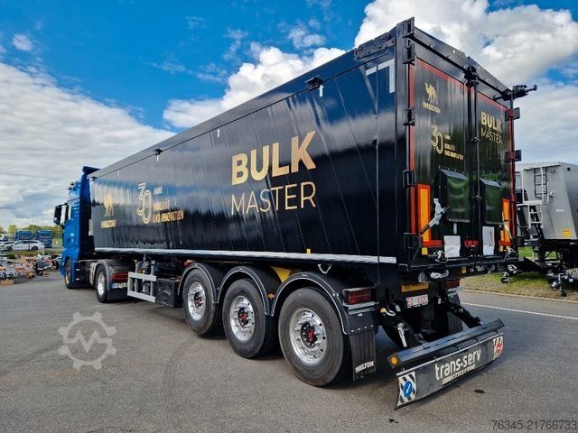 Semi-remorque benne WIELTON Alu-Kastenmulde 51m³  BULK Master BLACK Edition