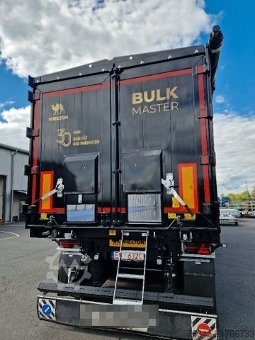 Semi-remorque benne WIELTON Alu-Kastenmulde 51m³  BULK Master BLACK Edition
