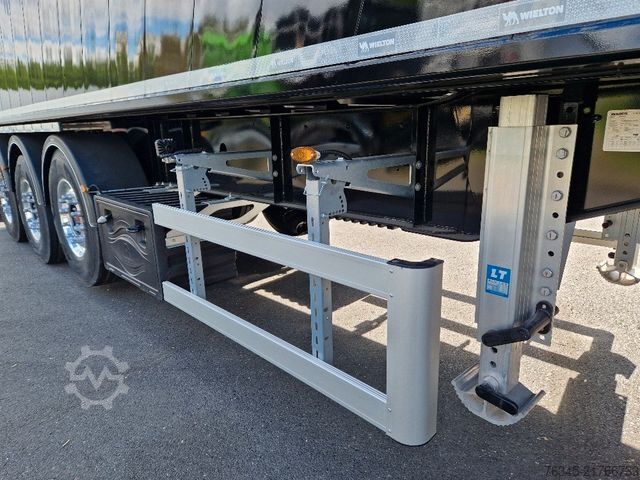 Semi-remorque benne WIELTON Alu-Kastenmulde 51m³  BULK Master BLACK Edition