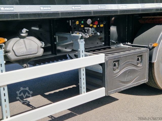 Semi-remorque benne WIELTON Alu-Kastenmulde 51m³  BULK Master BLACK Edition