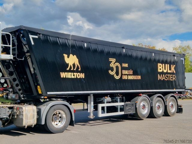 Semi-remorque benne WIELTON Alu-Kastenmulde 51m³  BULK Master BLACK Edition