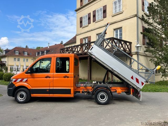 Transporter mit Kipper VOLKSWAGEN CRAFTER 2,0 TDI 4 MOTION DoKa 3-SEITENKIPPER AHK
