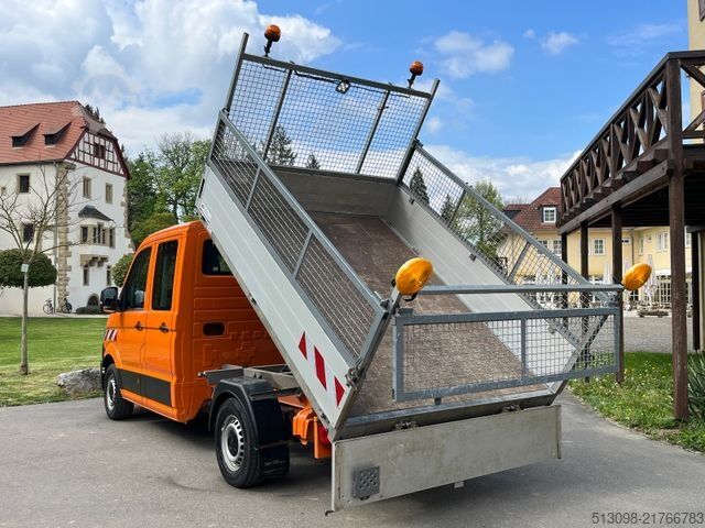 Transporter mit Kipper VOLKSWAGEN CRAFTER 2,0 TDI 4 MOTION DoKa 3-SEITENKIPPER AHK