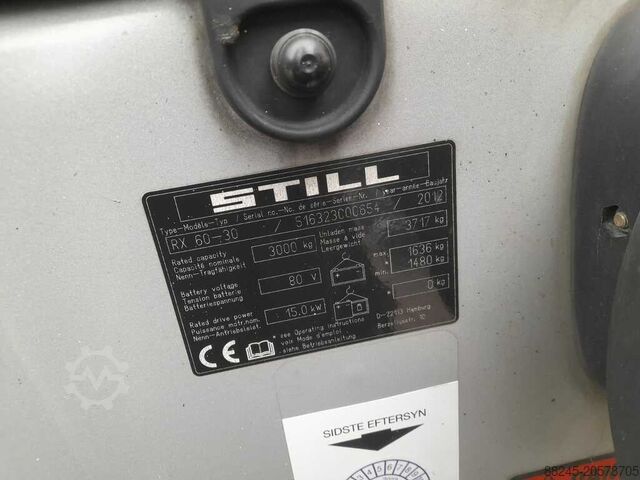 VS-22501 Empilhador elétrico triplex Still RX60-30 Ano 2012 STILL RX60-30
