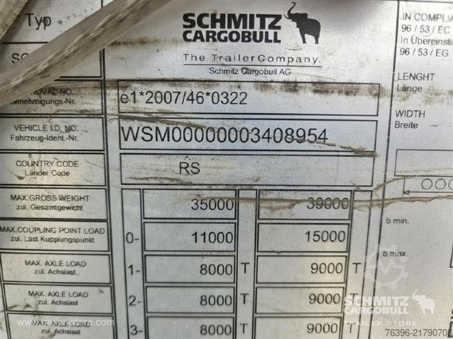 Otvorena poluprikolica sa ceradom Schmitz Cargobull Semitrailer Curtainsider Standard