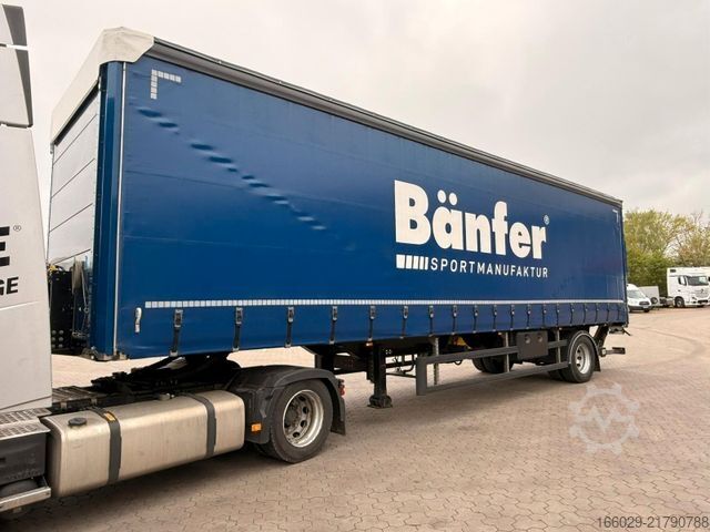 Brandalı açık yarı römork  Citysatte gelenkt Planen Auflieger mit LBW + ZWG