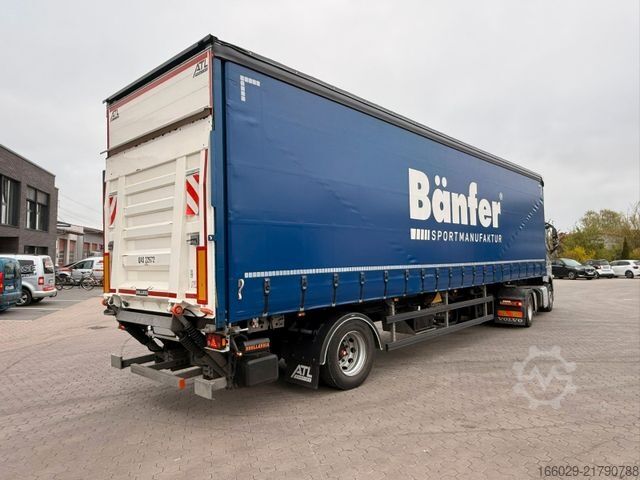 Brandalı açık yarı römork  Citysatte gelenkt Planen Auflieger mit LBW + ZWG