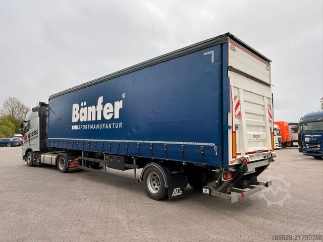 Brandalı açık yarı römork  Citysatte gelenkt Planen Auflieger mit LBW + ZWG